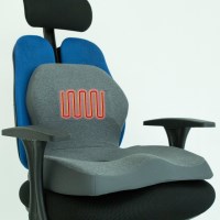 믐믐 허리열선 일체형 기능성 방석 의자 등받이쿠션