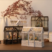 크리스마스 투명 하우스 워터볼 오르골 (4type)