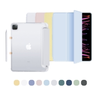 아이패드 프로 5 6세대 12.9인치 마카롱 클리어 펜슬 수납 케이스