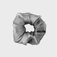 gray seethrough scrunchie