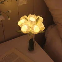 스페셜 튤립 부케 LED 무드등(타이머+리모콘+화병+홀로그램패키지)