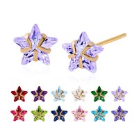 14K GOLD 탄생석 트윙클 귀걸이 12종 택1