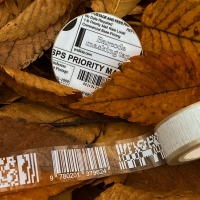 White Barcode masking tape