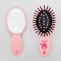 산리오 마이멜로디 타원거울쿠션브러쉬