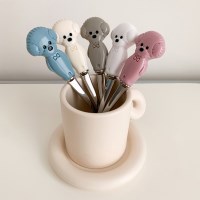비숑 커트러리 스푼 포크 - 2 type / 5 color