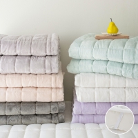 부드러운 소프트 밍크 극세사 침대패드 4color 맞춤제작