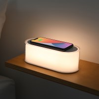 [무아스] 레인보우 15W 고속 무선충전 무드등