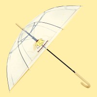 산리오 폼폼푸린 투명 자동장우산 60 POE 빅빼꼼