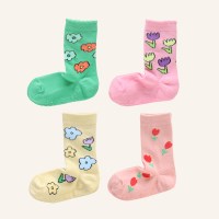 앵클 키치플라워 2종 아동 주니어 양말세트