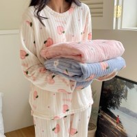 다우니 복숭아 수면잠옷 상하세트 3종 no.1135