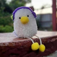 긴 다리 춘덕이! 오리 인형 키링