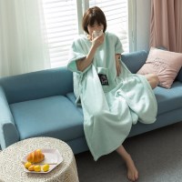 입는 이불 후드 반팔 뽀글이 후리스 잠옷 가운 파자마