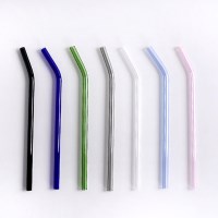 브레나 내열유리 커브 빨대 1P 7color (청소솔 미포함)