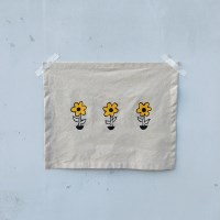 해바라기 손그림 패브릭포스터 아기자기한 인테리어