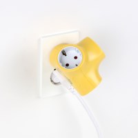 [아이정] Y형 디자인 멀티탭 USB 2구 옐로우