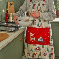 크리스마스 시즌 면 앞치마
