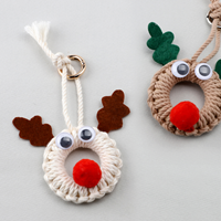 아트랄라 마크라메 루돌프키링 만들기 DIY 취미