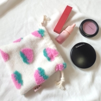 [소월리안] 딸기 스트링/지퍼 파우치 Small&Medium&Standing