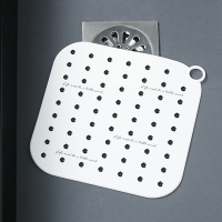 냄새차단 실리콘 배수구 덮개 (화이트) 하수구덮개