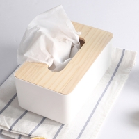우드 사각 티슈케이스 원목 휴지케이스