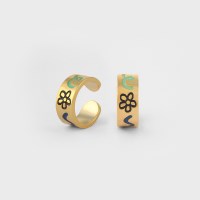 DOODLE EARCUFF(5mm) SILVER925(18K GOLD PLATED)