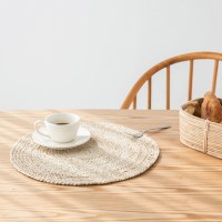 코코넛 원형매트 라탄 테이블매트