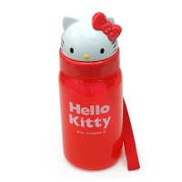헬로키티 얼굴 빨대물통(350ml)