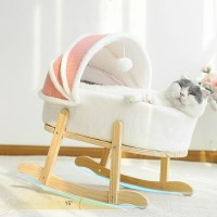 고양이 강아지 흔들의자 요람 침대 방석 캣하우스