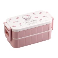 헬로키티 라인로즈 2단 도시락(젓가락 포함)