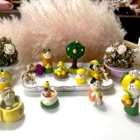 유자 컨셉 데꼴캐릭터 귀여운 피규어 포인트 소품