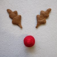 크리스마스 꾸미기재료 펠트 사슴뿔_10p