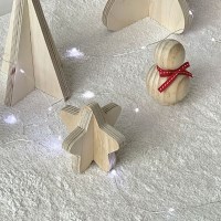 크리스마스 소품 우드트리 별트리