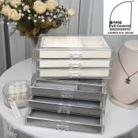 아크릴 3단 서랍형 악세사리 쥬얼리  보관함 보석함 정리함(3종)