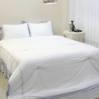 M2 초극세사 알러지케어 아우라 차렵이불 화이트 단품 S/QK