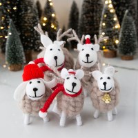 크리스마스 장식소품_펠트 갈색 사슴