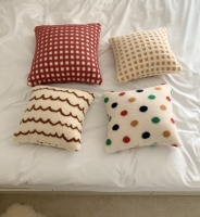 뽀글이 겨울 쿠션커버 4color