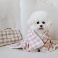 소프트 체크 강아지블랭킷 루앤담