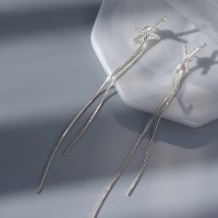 여성 롱드롭 X 귀걸이 은침 귀걸이 이어링