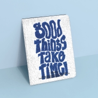 FUR GRAPHIC GOOD THINGS TAKE TIME(아이패드-커버)