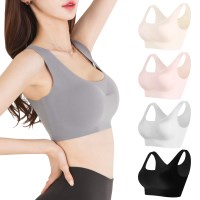 [어나더디] 4개 세트 심리스 브라탑 노와이어 무봉제 브라 이너웨어 