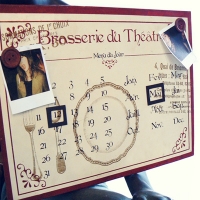 La Cuisine 틴 달력 자석보드