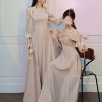 우아한 이브닝 롱 원피스 드레스 브라이덜샤워 파티룩 연말파티 셀프