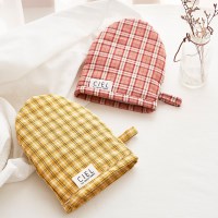 멜로디&메이플 체크 주방장갑 오븐장갑 냄비장갑 빈티지