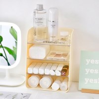 [클리어런스] 4단 칸막이 미니 화장품 정리대 선반 2type