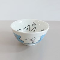 나고미도자기 캐릭터 고양이 대접 국그릇 일본 도자기 식기