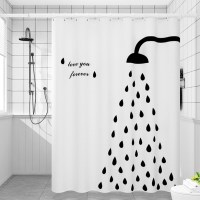빌로위 욕실 샤워기 방수 샤워커튼