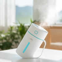 [S급리퍼] 충전식 무선 탁상용 미니가습기 무드등