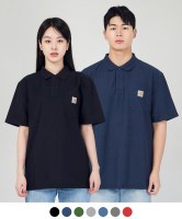 칼하트 (K570) 포켓 반팔 카라 폴로티