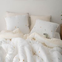 부드러운 썬플라워 모달100% 차렵이불 S침구세트 송화침장 사계절침