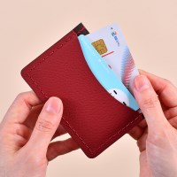 업사이클링 가죽공예키트 엣지포켓 카드지갑 1세트 천연가죽 랜덤색